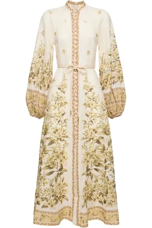 ZIMMERMANN Vestido Midi Con Botones