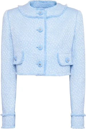 Dolce & Gabbana Chaqueta Corta De Tweed Sin Cuello
