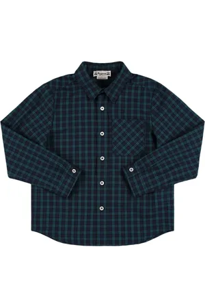 BONPOINT Camisa De Algodón A Cuadros