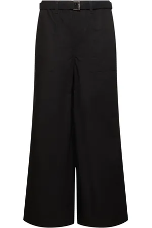 SACAI Pantalones Anchos De Algodón