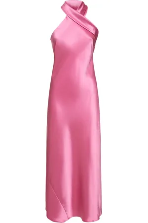 GALVAN Vestido Midi Halter