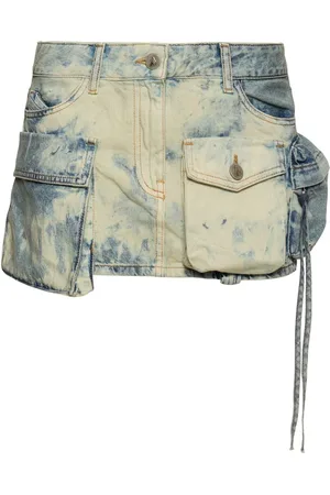 The Attico Minifalda Cargo De Denim