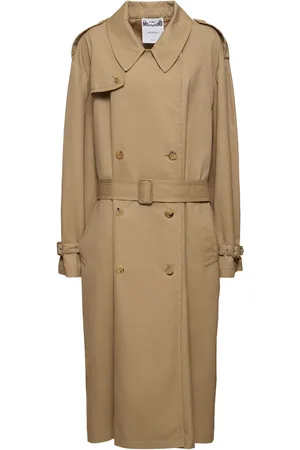 Moschino Abrigo Trench De Gabardina De Algodón