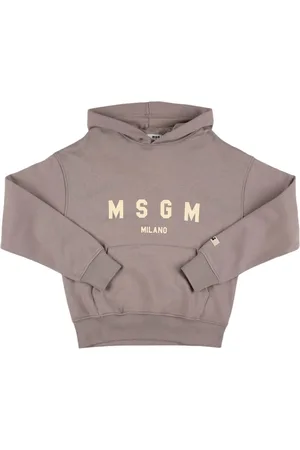 Msgm Sudadera De Algodón Estampada