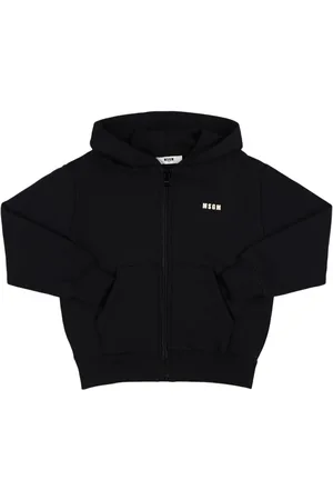 Msgm Sudadera De Algodón Estampada Con Capucha