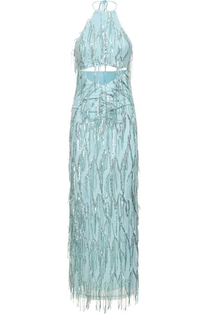 ROTATE Vestido Maxi Con Cuello Halter