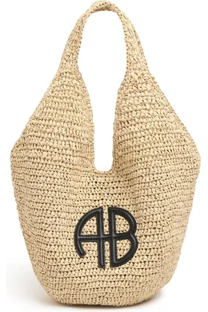 ANINE BING Bolso Pequeño Leah Efecto Rafia