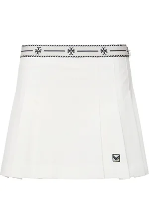 Tory Burch Minifalda De Sarga Plisada
