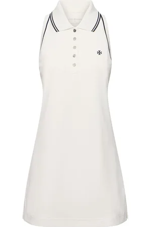Tory Burch Vestido Corto Polo De Piqué Sin Mangas