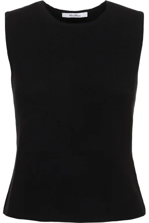 Max Mara Top De Punto De Lana Y Cashmere