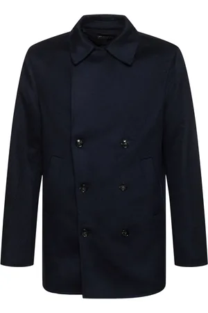 Kiton Abrigo Peacoat De Cashmere