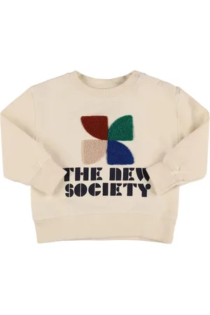 The New Society Sudadera De Algodón Estampada