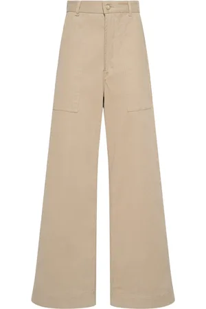 Moncler Pantalones De Gabardina De Algodón