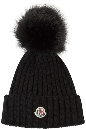 Moncler Gorro Beanie De Lana Virgen Con Pompón