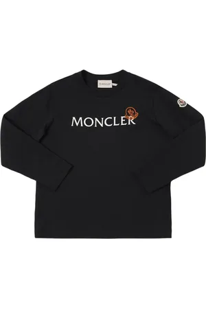 Moncler Camiseta De Manga Larga De Algodón Con Logo