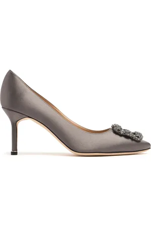 Manolo Blahnik Zapatos De Tacón De Satén 70mm