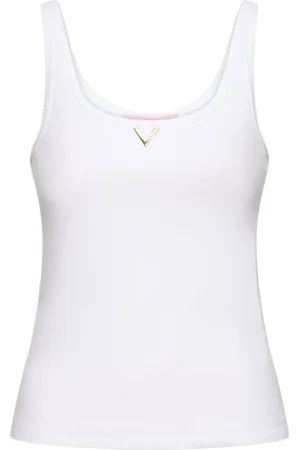 VALENTINO Tank Top De Jersey Con Logo