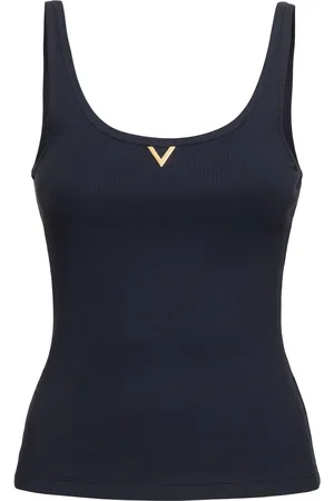VALENTINO Tank Top De Jersey Con Logo