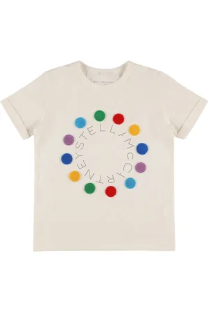 Stella McCartney Camiseta De Algodón Jersey Con Pompón
