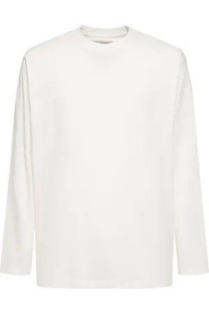 Y-3 Camiseta De Algodón Con Manga Larga