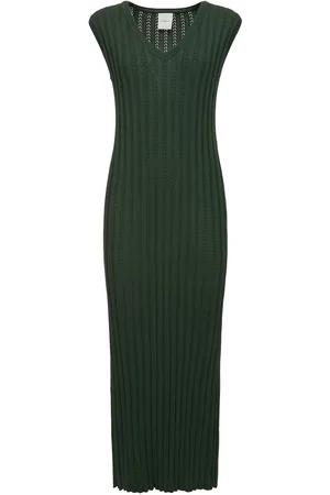 Varley Vestido Maxi De Punto De Algodón