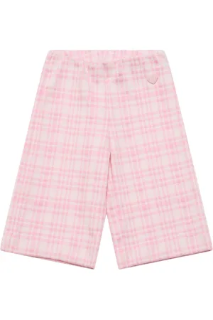 MONNALISA Pantalones De Algodón A Cuadros