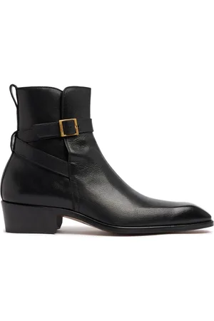 Tom Ford Botas De Piel De Grano Con Hebilla