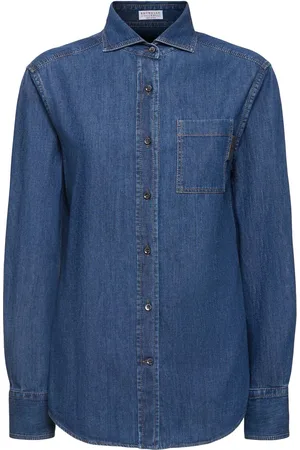 Brunello Cucinelli Camisa De Denim