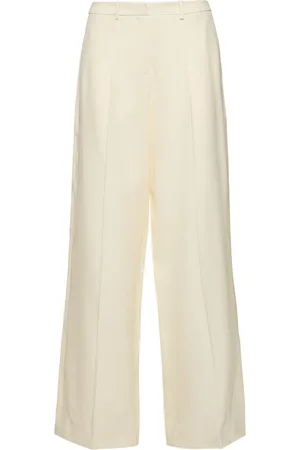 MAGDA BUTRYM Pantalones Rectos De Lana Y Seda