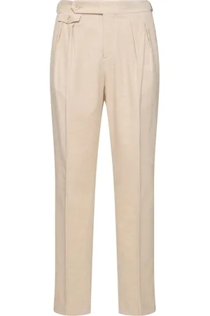 Brunello Cucinelli Pantalones De Pana De Algodón Y Cashmere