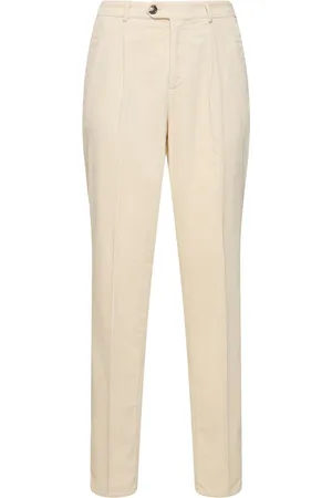 Brunello Cucinelli Pantalones De Pana De Algodón