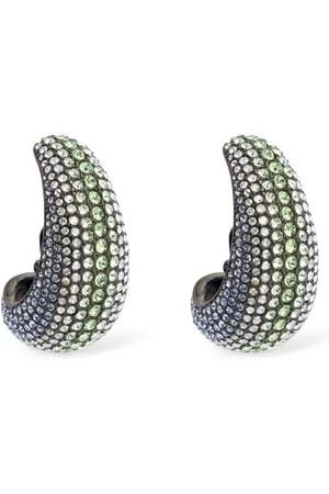 Swarovski Pendientes De Aro De Cristales