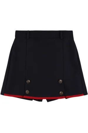 Dolce & Gabbana Falda Pantalón De Lana Virgen Con Botones