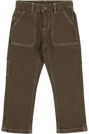 BONPOINT Pantalones De Gabardina De Algodón Stretch