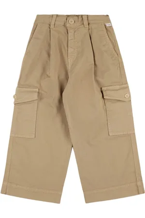 Il gufo Pantalones Cargo De Garbardina De Algodón Stretch