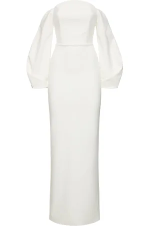 Solace Vestido Maxi De Satén Y Crepé