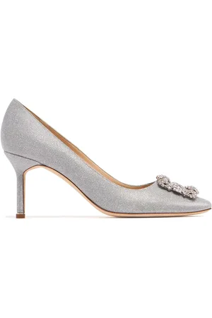 Manolo Blahnik Zapatos De Tacón De Piel 70mm