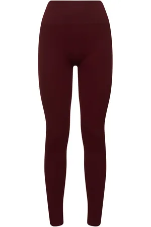 ANDREADAMO Leggings De Jersey Acanalado Con Estribos