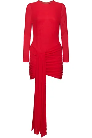 GIUSEPPE DI MORABITO Vestido Mini De Seda Stretch Drapeado