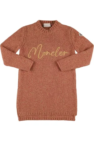 Moncler Logo Virgin Wool Sweater Dress
