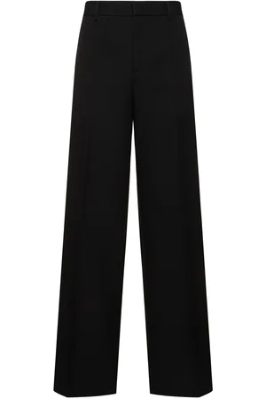 VERSACE Pantalones De Lana Grain De Poudre