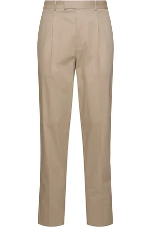 Ermenegildo Zegna Pantalones De Algodón Con Pinzas
