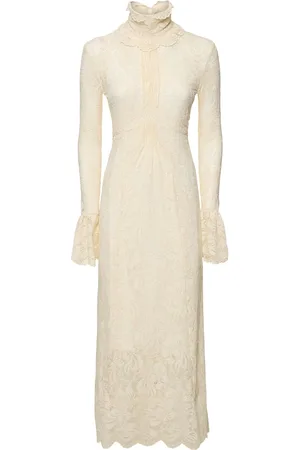 Paco rabanne Vestido Midi De Encaje