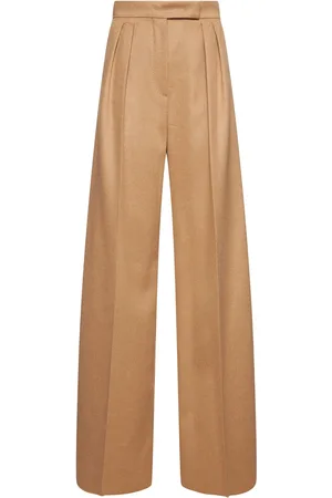 Max Mara Pantalones Anchos De Camello