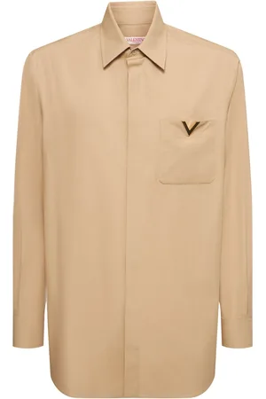 VALENTINO Camisa De Popelina De Algodón
