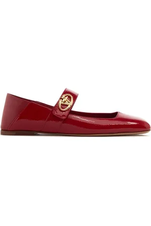 VALENTINO GARAVANI Zapatos Planos De Charol 5mm
