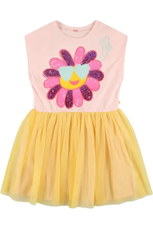 Billieblush Vestido De Algodón Jersey Y Tul