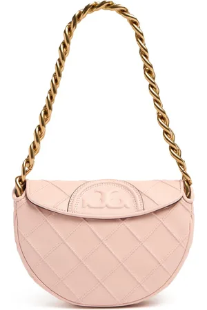 Tory Burch Bolso Fleming Crescent De Piel