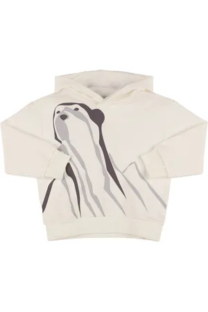 Il gufo Sudadera De Algodón Estampado Con Capucha