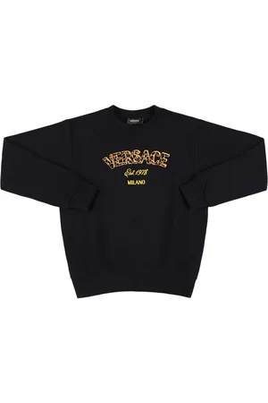 VERSACE Sudadera De Algodón Con Logo